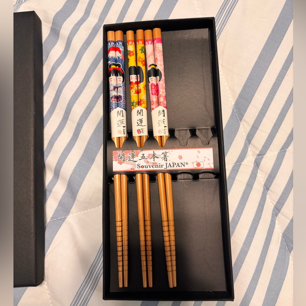 Colorful Japanese Souvenir Chopsticks Set